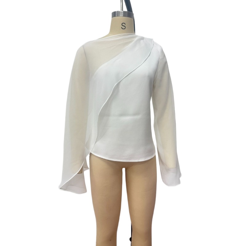 Новая шифоновая блузка для жен – обзор и цена Summer Clothing Wholesale
